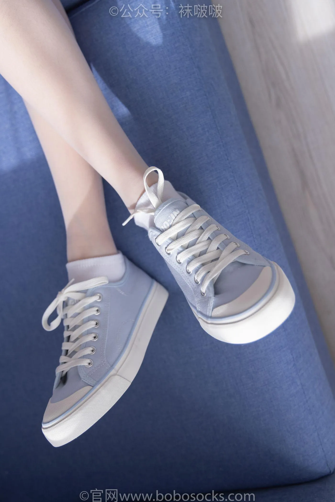 [BoBoSocks袜啵啵]NO.037 稚予-帆布鞋、短白棉袜、白丝 [136P]插图9